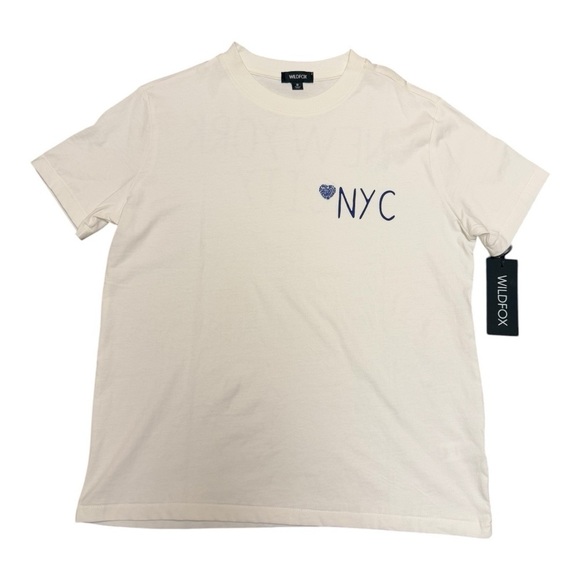 Wildfox NYC Ryan Ex-Boyfriend White Sleeve Tee Size M - Picture 5 of 11
